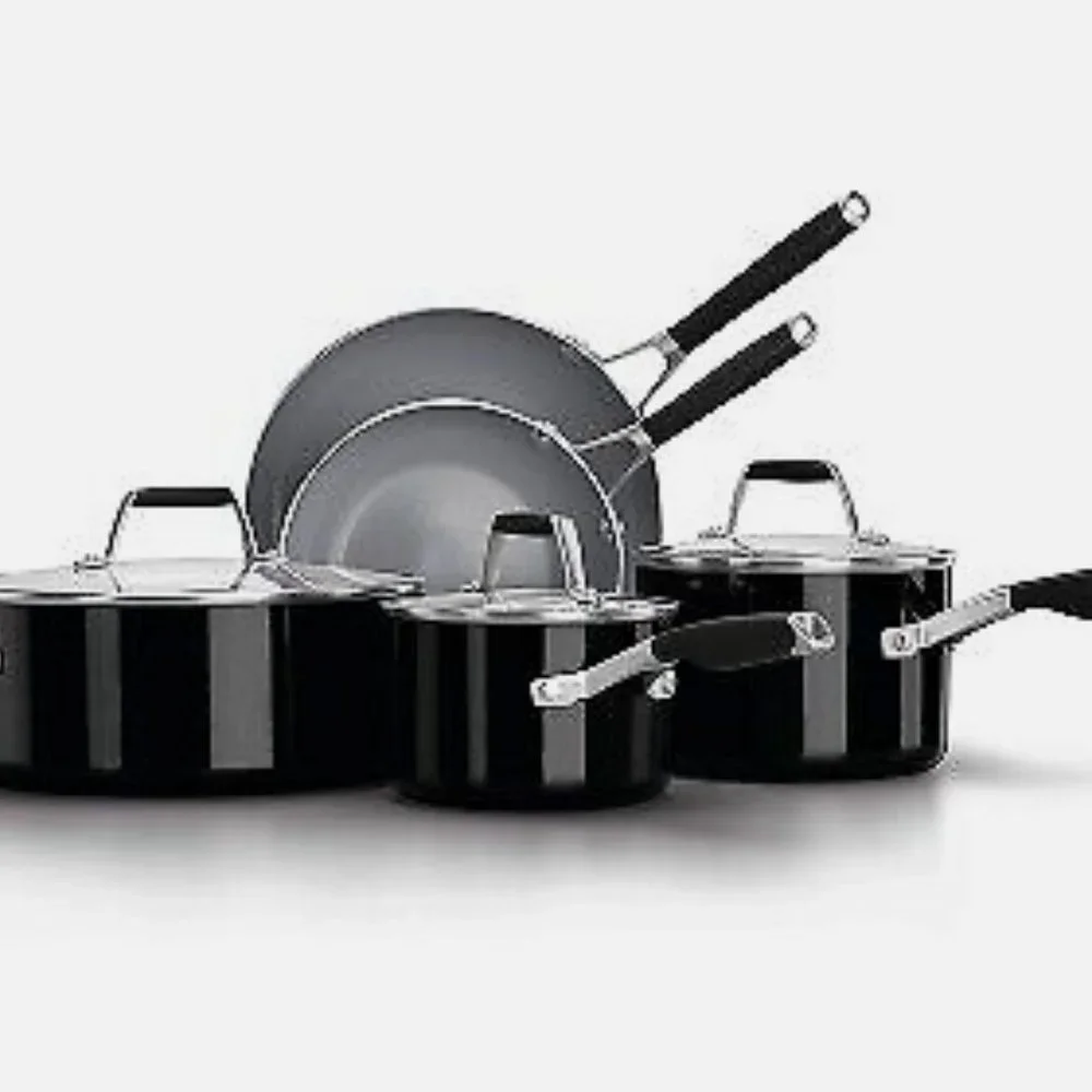 Calphalon 8pc Oil Infused Ceramic Cookware Set ( NEW WITH BOX) - Picture 1 of 8
